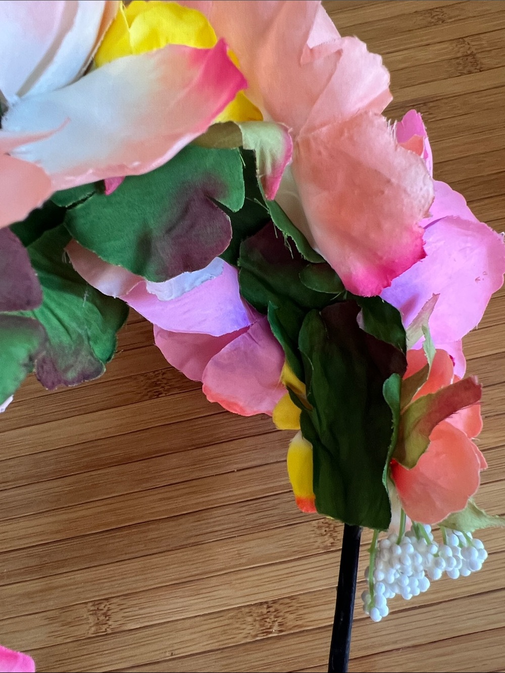 Floral Pink Multi Flower Headband - Women’s Hair Accessory - Picture 8 of 10